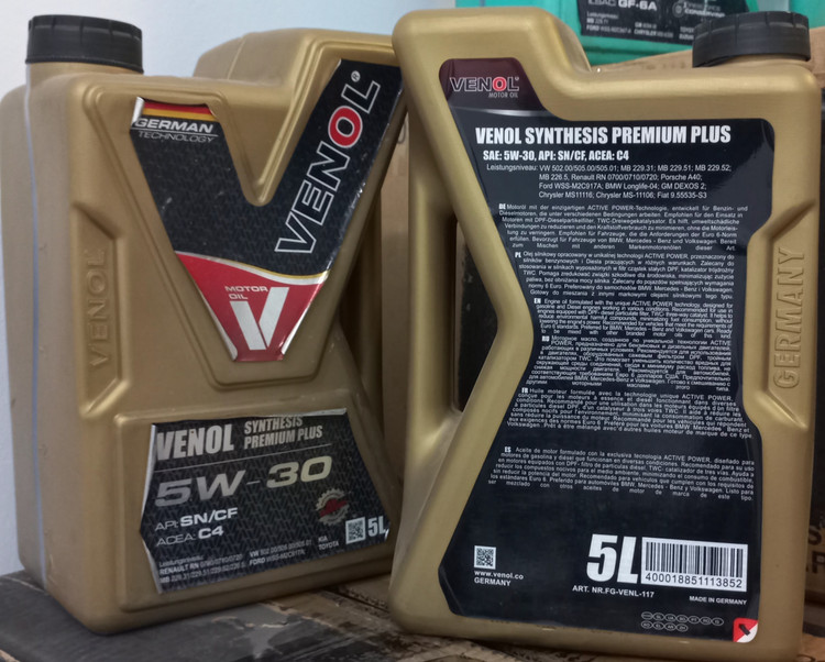 روغن موتور5VENOL لیتری 5W30